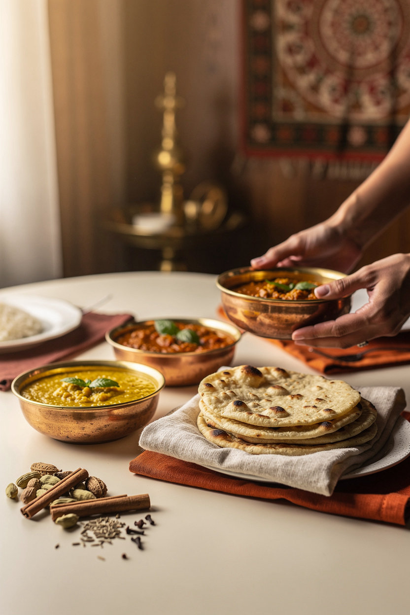 Chez Chander warm terrace dining atmosphere showcasing North Indian hospitality in Sion